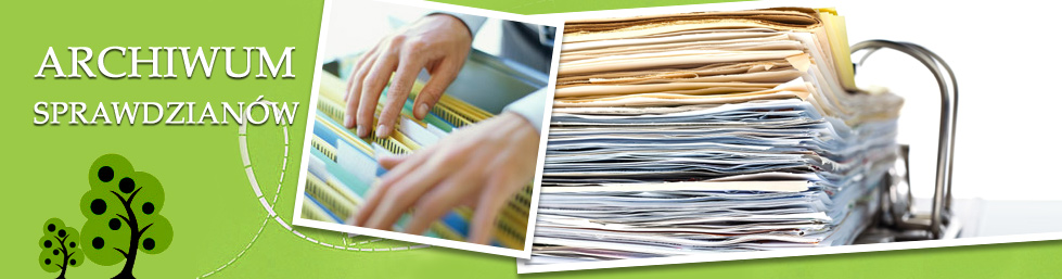 archiwum sprawdzianow