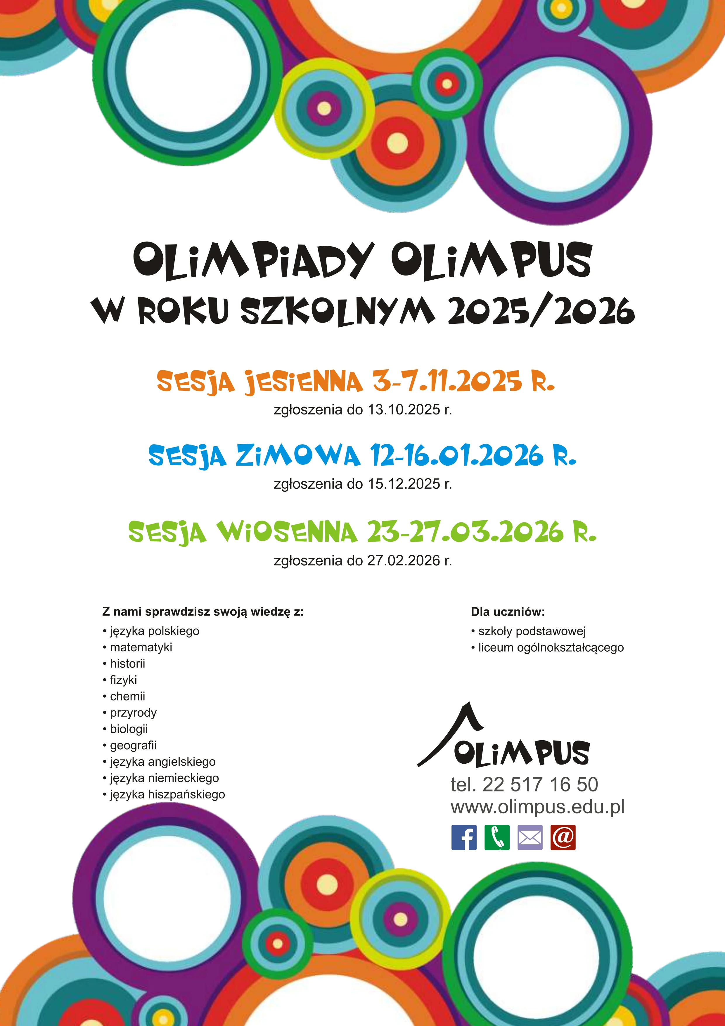 plakat Olimpus_przedmiotowy