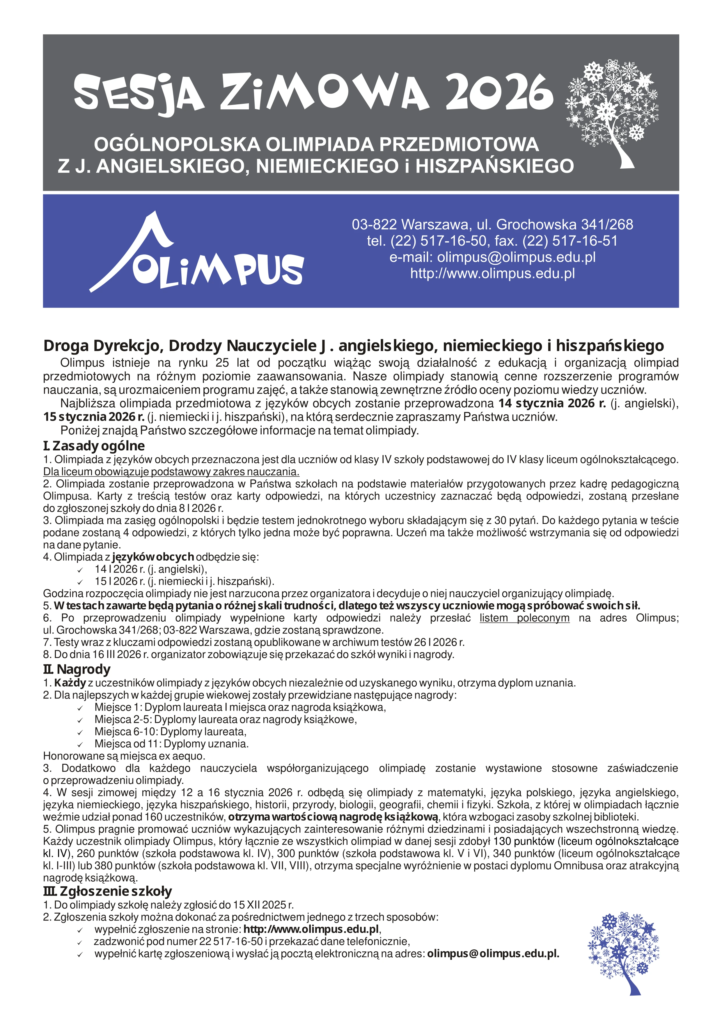 KARTA ZGLOSZENIOWA ANG NIEM HISZP